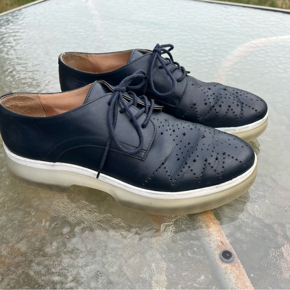 Geox D Myluse C Derbys Brogues Style Laced Up Shoe